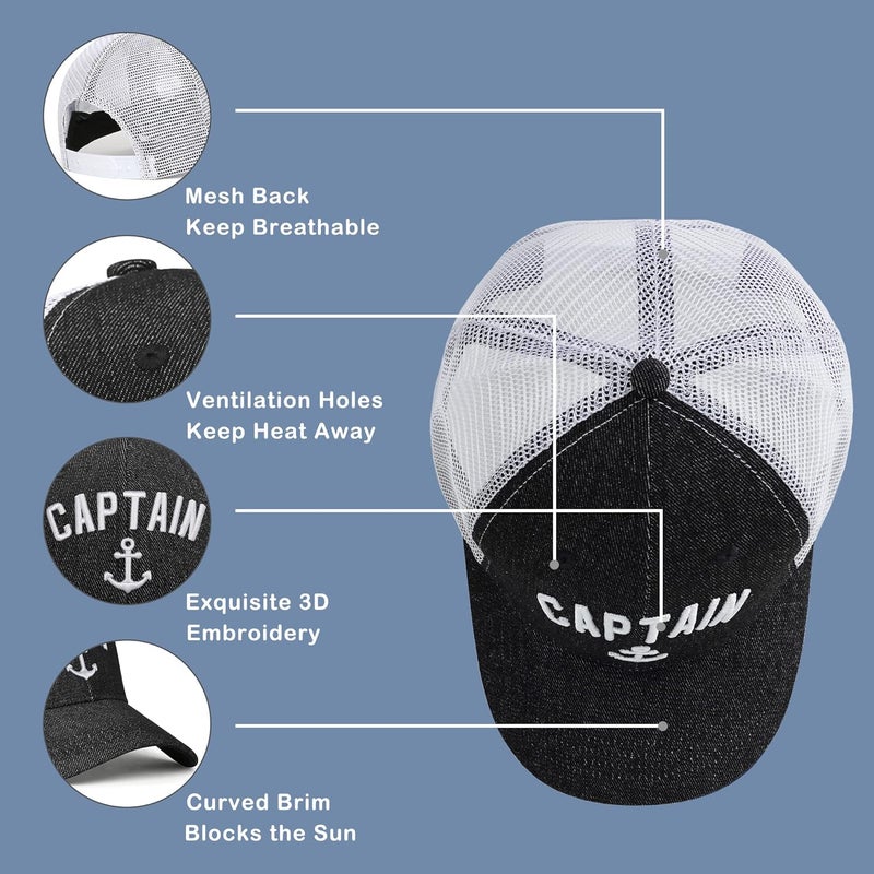 singwe Outdoor Hat Captain Hats Hunting Hat Biggfoot Hat Mountain Baseball Cap Sailing Trucker Hat for Men Women - Image 5